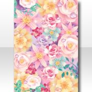 (Wallpaper/Profile) Flower Garden Rainbow Color Flowers Wallpaper ver.A pink