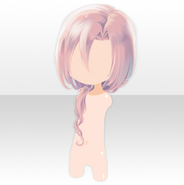 (Hairstyle) Verfallende Natural Tail Hair ver.A pink