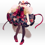 (Tops) Strawberry Vampire Dress ver.A black