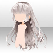 (Hairstyle) Balaustine Curly Long Hair ver.A white