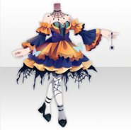 (Tops) Happy Spookytown! Spider Witch Style ver.A orange