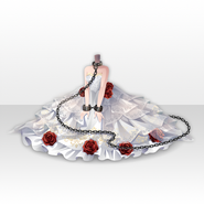 (Tops) Dark Engagement Restrained Bride Dress Style ver.A white