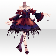 (Tops) Happy Spookytown! Spider Witch Style ver.A red