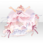 (Tops) Ice Crystal Jellyfish Queen Dress ver.A pink