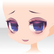 (Face) Profuse Blooming Wolf's Troubled Smile Face ver.A blue