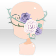 (Head Accessories) Reminiscence Rose Patch ver.A blue