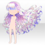 (Hairstyle) Aurora Castle Shiny Jewelry Long Hair ver.A purple