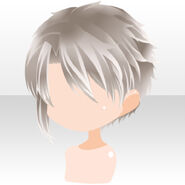 (Hairstyle) Targeting Wolf Hunter Flipping Short Hair ver.A white