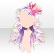 (Head Accessories) Flower Garden Water Lily Veil ver.A pink