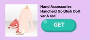 (Hand Accessories) Handheld Goldfish Doll ver.A red (1 every 3 Plays)