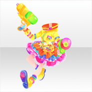 (Tops) Pretty Pop Colorful Battle Style ver.A yellow