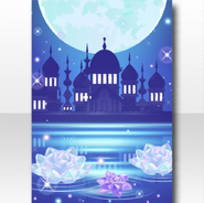 (Wallpaper/Profile) Jewelry Princess Midnight Palace Wallpaper ver.A blue