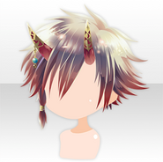 (Hairstyle) God of Thunder Decorated Short Hair ver.A red