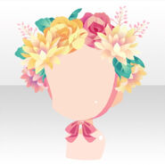 (Head Accessories) Flower Garden Flowers Head Dress ver.A yellow (10 Plays)