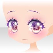 (Face) Flower Garden Big Eyes Smile Face ver.A purple