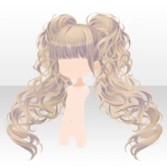 (Hairstyle) Sugary Lime Fluffy Bunches Hair ver.A yellow