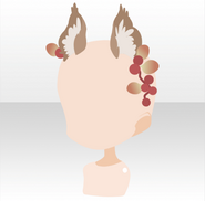 (Head Accessories) Cute Squirrel Ears Headband ver.A brown