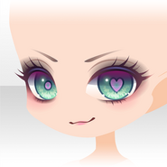 (Face) Neon Chase Heart Police Smile Face ver.A green