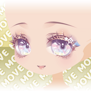 (Face) Mermaid's Blossom Moving Shining Eyes Smile Face ver.A pink