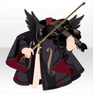 (Outerwear) Violin Holding Wing Coat ver.A black