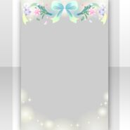 (Show Items) Fluttering Flower on Ribbon Decor1 ver.1