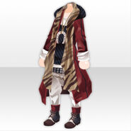 (Tops) Animal Boy Casual Coat Style ver.A red