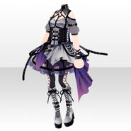 (Tops) Code Name SNAKE Cage Dress ver.A purple