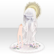 (Back Accessories) Goddess Statue of La Clarte Girls School ver.A white