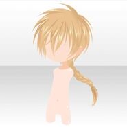 (Hairstyle) Cool Braided Hair ver.A yellow