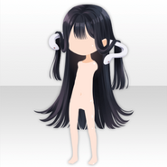 (Hairstyle) Fallen Paradise Snake Long Hair ver.A black