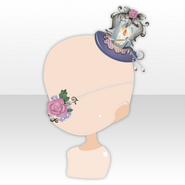 (Head Accessories) Gärtner in der Nacht Rose Eye Patch and Mini Hat ver.A pink
