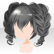 (Hairstyle) Queen Heart Updo Hair ver.A gray