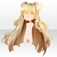 (Hairstyle) Red Chanpaign Vampire Long Hair ver.A yellow