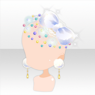 (Head Accessories) Glass Luxury Head Dress ver.A white