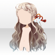 (Hairstyle) Geisha's Waving Laced Long Hair ver.A brown