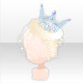 (Head Accessories) Snow Love Snowflakes Crown with Veil ver.A blue