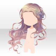 (Hairstyle) Decadent Beauty Rose Long Hair ver.A yellow