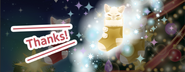 Gold Cat Stocking