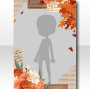 (Frame) Autumn In London Maple Leaf Frame ver.A orange