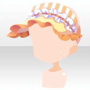 (Head Accessories) Summer Pool Cafe Frill Visor ver.A yellow