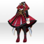 (Tops) Symphony Military One-Piece Style ver.A red