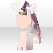 (Head Accessories) Sky and Stars Veil Hat ver.A purple