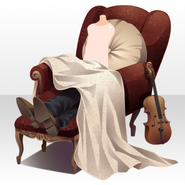 (Outerwear) Relaxing Musician Chair ver.A red
