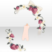 (Back Accessories) Melty Pretty Strawberry Decoration ver.A red