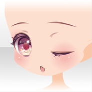 (Face) Melty Pretty Strawberry Wink Face ver.A red