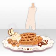 (Back Accessories) Apple Kitchen Apple Pie with Icecream ver.A orange