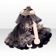 (Tops) Decadent Beauty Lily Frill Dress ver.A black