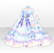 (Tops) Snow Crystal Elegant Rose Dress ver.A white