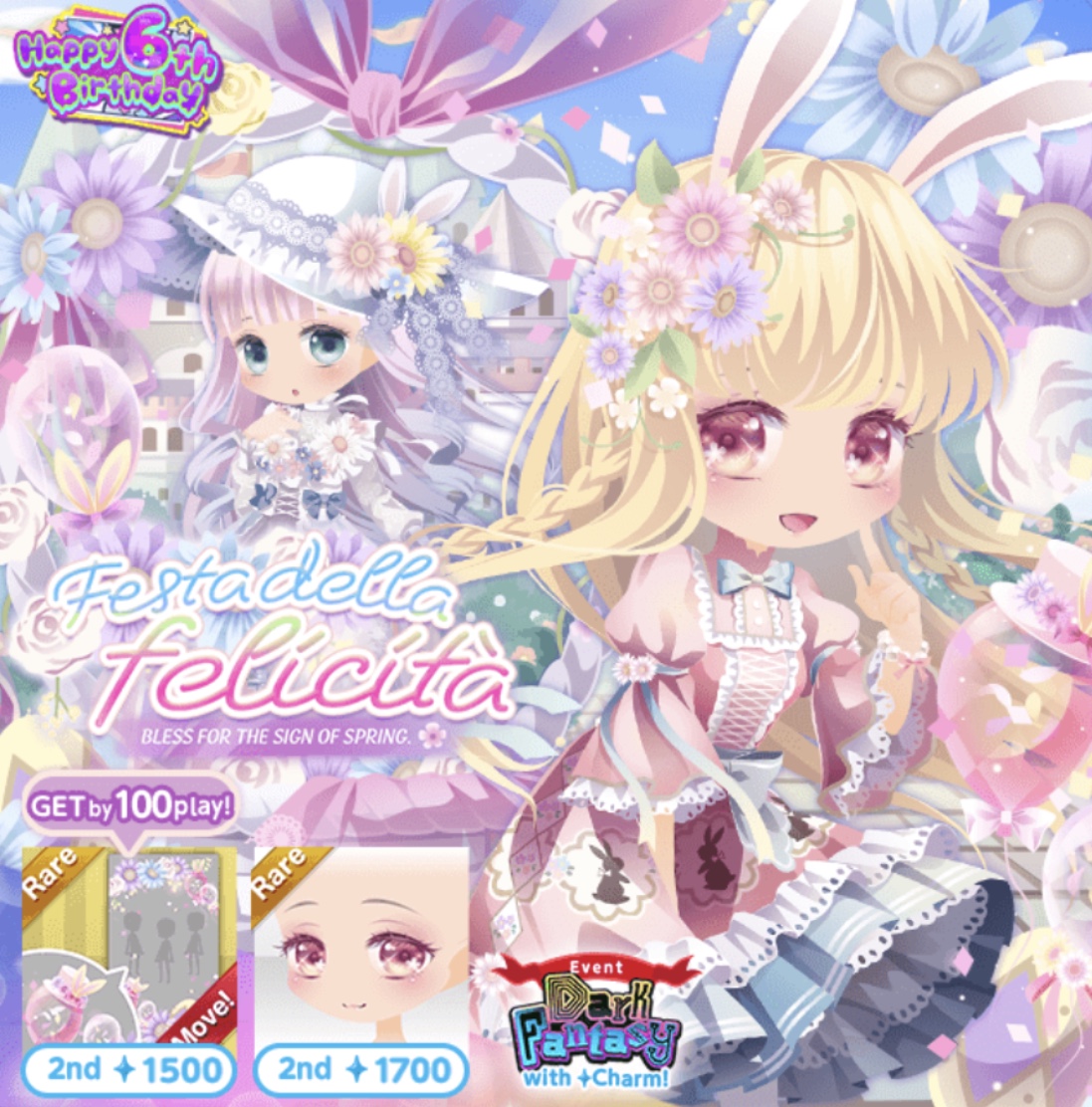 Chibi Girl Gacha Club Cheerful Rabbit - Happy Girl Sweet Star