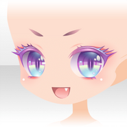 (Face) Fancy Pastel Bright-Eyed Face ver.A purple